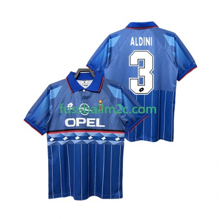 Fußballtrikots AC Mailand ALDINI 3 1995 Retro Auswärts Trikotsatz 1996 Fußballtrikots AC Mailand ALDINI 3 1995 Retro Auswärts Trikotsatz 1996